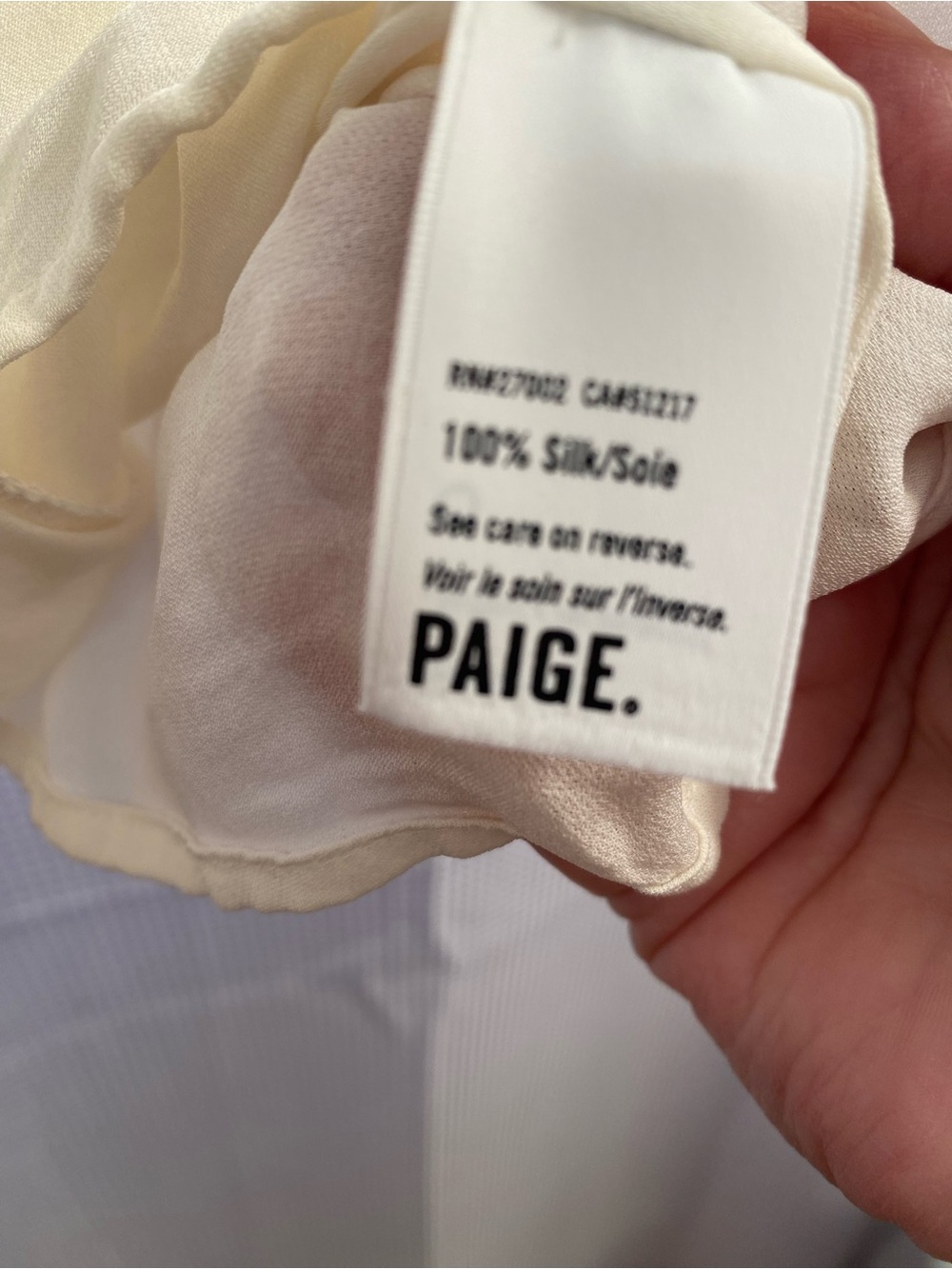 PAIGE Silk Spaghetti Strap Top - Picture 4 of 6